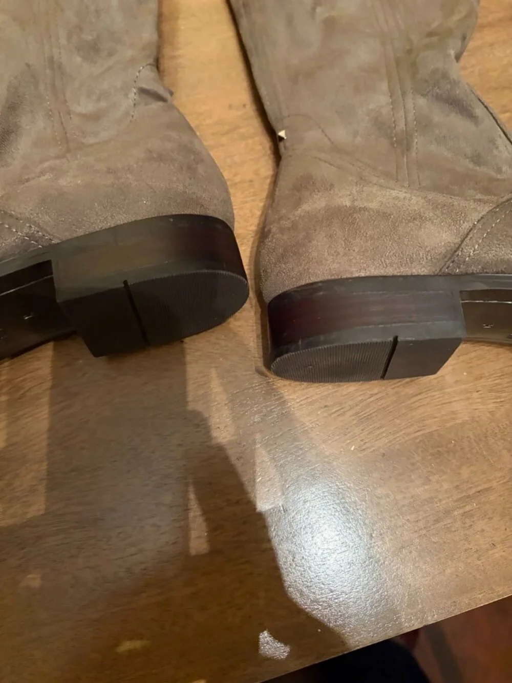 NWT Women's Marc Fisher Brown/Taupe Faux Suede Over the Knee Boots. Size 7